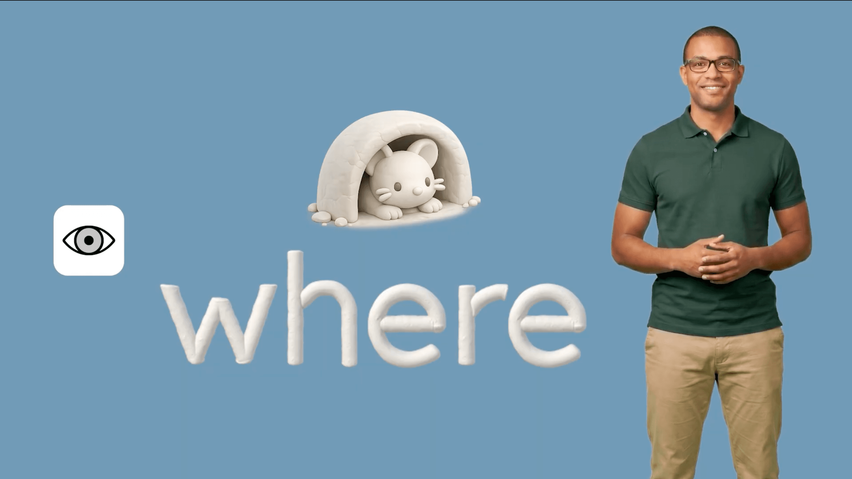 A Knowing Words lesson showing the word 'where'